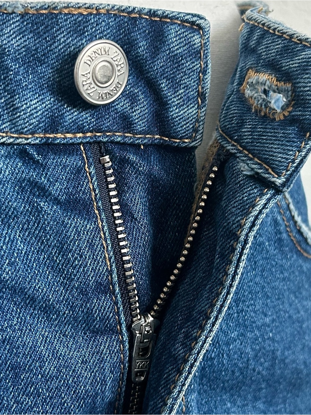 zara high rise denim mini skirt - Picture 4 of 5